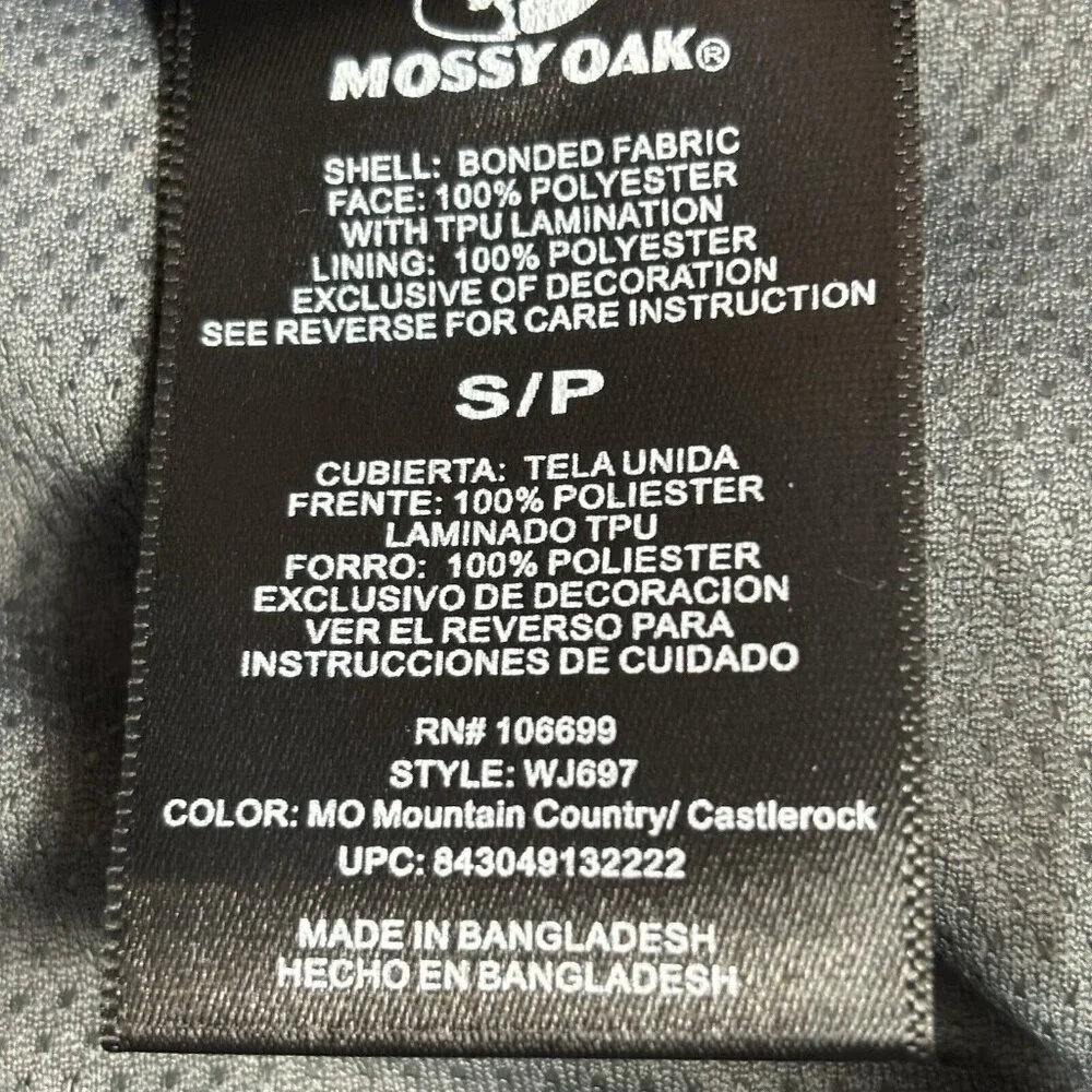 Mossy Oak Women’s Jacket S Soft shell Camo Hunting Scent-factor Medium Weight - Picture 7 of 16